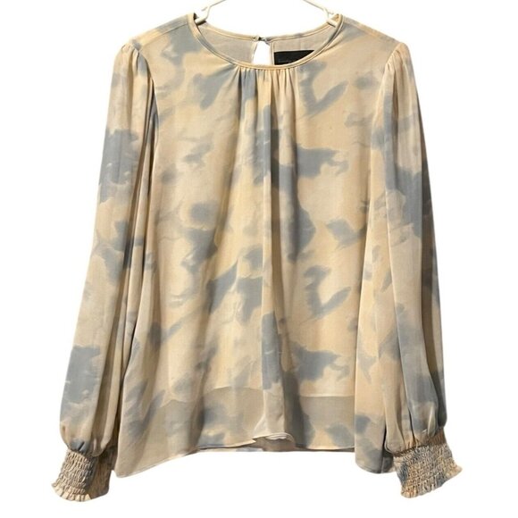 Sunday in Brooklyn by Anthropologie‎ Tie Dye Blouse Lightweight Size L Career - Picture 1 of 13
